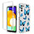 Custodia Silicone Trasparente Ultra Sottile Morbida Cover Fronte e Retro 360 JX3 per Samsung Galaxy A02s Blu