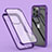 Custodia Silicone Trasparente Ultra Sottile Morbida Cover Fronte e Retro 360 LK1 per Apple iPhone 13 Pro Viola