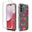 Custodia Silicone Trasparente Ultra Sottile Morbida Cover Fronte e Retro 360 per Samsung Galaxy A14 5G Rosso