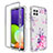 Custodia Silicone Trasparente Ultra Sottile Morbida Cover Fronte e Retro 360 per Samsung Galaxy A22 4G Rosa