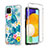 Custodia Silicone Trasparente Ultra Sottile Morbida Cover Fronte e Retro 360 per Samsung Galaxy A22s 5G Cielo Blu