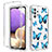 Custodia Silicone Trasparente Ultra Sottile Morbida Cover Fronte e Retro 360 per Samsung Galaxy A32 4G Blu