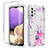 Custodia Silicone Trasparente Ultra Sottile Morbida Cover Fronte e Retro 360 per Samsung Galaxy A32 4G Rosa