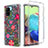 Custodia Silicone Trasparente Ultra Sottile Morbida Cover Fronte e Retro 360 per Samsung Galaxy A71 4G A715 Rosso