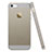 Custodia Silicone Trasparente Ultra Sottile Morbida per Apple iPhone 5S Grigio