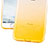 Custodia Silicone Trasparente Ultra Sottile Morbida Sfumato con Anello Supporto per Apple iPhone 7 Plus Giallo