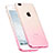 Custodia Silicone Trasparente Ultra Sottile Morbida Sfumato con Anello Supporto per Apple iPhone 8 Plus Rosa