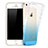 Custodia Silicone Trasparente Ultra Sottile Morbida Sfumato per Apple iPhone SE Blu