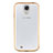 Custodia Silicone Trasparente Ultra Sottile Morbida T02 per Samsung Galaxy S4 IV Advance i9500 Oro