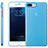 Custodia Silicone Trasparente Ultra Sottile Morbida T11 per Apple iPhone 7 Plus Blu