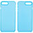 Custodia Silicone Trasparente Ultra Sottile Morbida T11 per Apple iPhone 7 Plus Blu