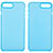 Custodia Silicone Trasparente Ultra Sottile Morbida T11 per Apple iPhone 8 Plus Blu