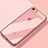 Custodia Silicone Trasparente Ultra Sottile Morbida T18 per Apple iPhone 8 Oro Rosa