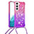 Custodia Silicone Ultra Sottile Cover Morbida Sfumato Y01B per Samsung Galaxy S21 5G Viola