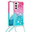 Custodia Silicone Ultra Sottile Cover Morbida Sfumato Y01B per Samsung Galaxy S21 FE 5G