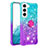 Custodia Silicone Ultra Sottile Cover Morbida Sfumato Y04B per Samsung Galaxy S21 FE 5G Multicolore
