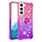 Custodia Silicone Ultra Sottile Cover Morbida Sfumato Y04B per Samsung Galaxy S21 FE 5G Viola