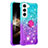 Custodia Silicone Ultra Sottile Cover Morbida Sfumato Y04B per Samsung Galaxy S24 5G Multicolore