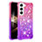 Custodia Silicone Ultra Sottile Cover Morbida Sfumato Y05B per Samsung Galaxy S24 5G Viola