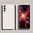 Custodia Silicone Ultra Sottile Morbida 360 Gradi Cover A01 per Samsung Galaxy S21 Plus 5G Bianco