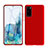 Custodia Silicone Ultra Sottile Morbida 360 Gradi Cover C01 per Samsung Galaxy S20 Rosso