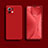 Custodia Silicone Ultra Sottile Morbida 360 Gradi Cover C01 per Xiaomi Mi 11 Lite 4G Rosso