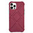 Custodia Silicone Ultra Sottile Morbida 360 Gradi Cover C02 per Apple iPhone 12 Pro Rosso Rosa