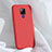 Custodia Silicone Ultra Sottile Morbida 360 Gradi Cover C04 per Huawei Mate 20 X 5G Rosso