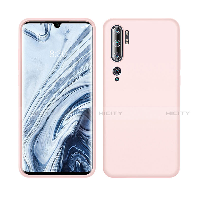 Custodia Silicone Ultra Sottile Morbida 360 Gradi Cover C08 per Xiaomi Mi Note 10 Pro Rosa