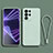 Custodia Silicone Ultra Sottile Morbida 360 Gradi Cover H01 per Samsung Galaxy S21 Ultra 5G Verde Pastello