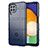 Custodia Silicone Ultra Sottile Morbida 360 Gradi Cover J01S per Samsung Galaxy A22 4G Blu