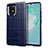 Custodia Silicone Ultra Sottile Morbida 360 Gradi Cover J01S per Samsung Galaxy A91 Blu