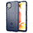 Custodia Silicone Ultra Sottile Morbida 360 Gradi Cover J01S per Samsung Galaxy F12 Blu