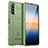 Custodia Silicone Ultra Sottile Morbida 360 Gradi Cover J01S per Sony Xperia 10 IV SOG07 Verde