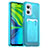 Custodia Silicone Ultra Sottile Morbida 360 Gradi Cover J02S per Xiaomi Redmi 11 Prime 5G Cielo Blu