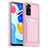 Custodia Silicone Ultra Sottile Morbida 360 Gradi Cover J02S per Xiaomi Redmi Note 11 4G (2022) Rosa