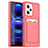 Custodia Silicone Ultra Sottile Morbida 360 Gradi Cover J02S per Xiaomi Redmi Note 12 5G Rosso