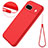 Custodia Silicone Ultra Sottile Morbida 360 Gradi Cover per Google Pixel 8a 5G Rosso