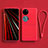 Custodia Silicone Ultra Sottile Morbida 360 Gradi Cover per Huawei P60 Pocket Rosso