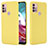 Custodia Silicone Ultra Sottile Morbida 360 Gradi Cover per Motorola Moto G10 Power Giallo