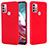 Custodia Silicone Ultra Sottile Morbida 360 Gradi Cover per Motorola Moto G10 Power Rosso