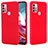 Custodia Silicone Ultra Sottile Morbida 360 Gradi Cover per Motorola Moto G10 Rosso