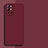 Custodia Silicone Ultra Sottile Morbida 360 Gradi Cover per OnePlus 9R 5G Rosso Rosa