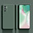 Custodia Silicone Ultra Sottile Morbida 360 Gradi Cover per OnePlus 9RT 5G Verde