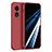 Custodia Silicone Ultra Sottile Morbida 360 Gradi Cover per Oppo A78 4G Rosso