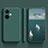 Custodia Silicone Ultra Sottile Morbida 360 Gradi Cover per Oppo K11 5G Verde