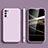 Custodia Silicone Ultra Sottile Morbida 360 Gradi Cover per Samsung Galaxy A02s Lavanda