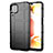 Custodia Silicone Ultra Sottile Morbida 360 Gradi Cover per Samsung Galaxy A12 Nacho Nero