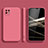 Custodia Silicone Ultra Sottile Morbida 360 Gradi Cover per Samsung Galaxy A22s 5G Rosa Caldo