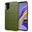 Custodia Silicone Ultra Sottile Morbida 360 Gradi Cover per Samsung Galaxy A51 4G Verde Militare